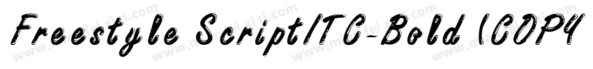 Freestyle ScriptITC-Bold (COPY 1)字体转换